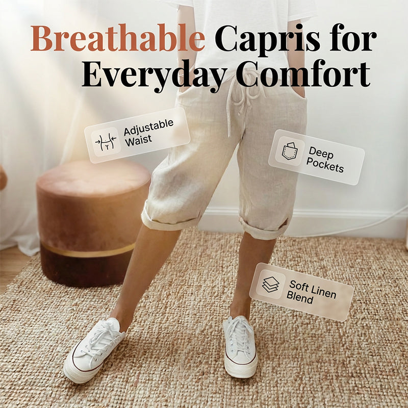 Florel – Breathable Drawstring Capris