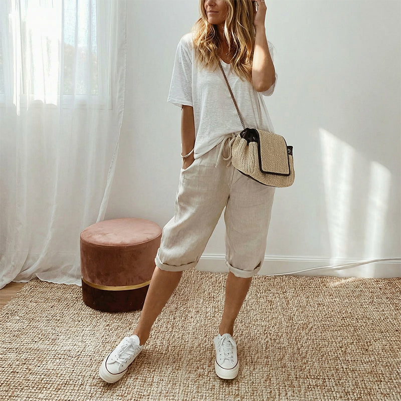 Florel – Breathable Drawstring Capris