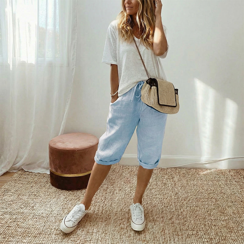 Florel – Breathable Drawstring Capris