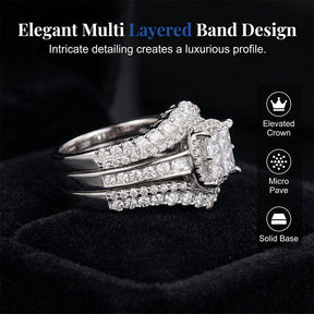 EverShine – Princess Cut Sparkling Zirconia Ring