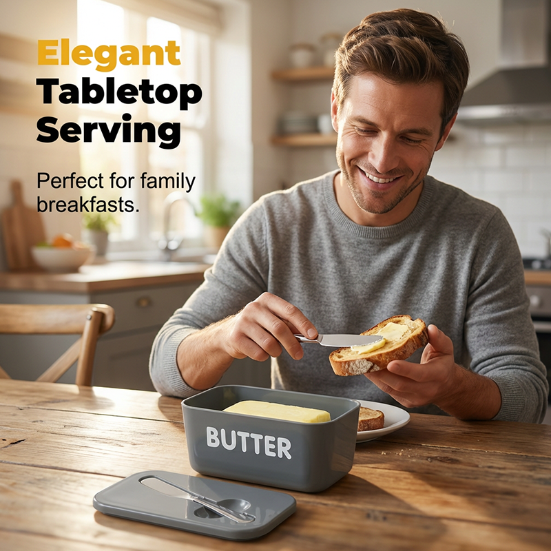 ButterNest – Large Butter Dish with Lid & Knife