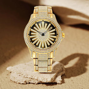 CrownElite – Luxury Rotating Diamond Style Watch