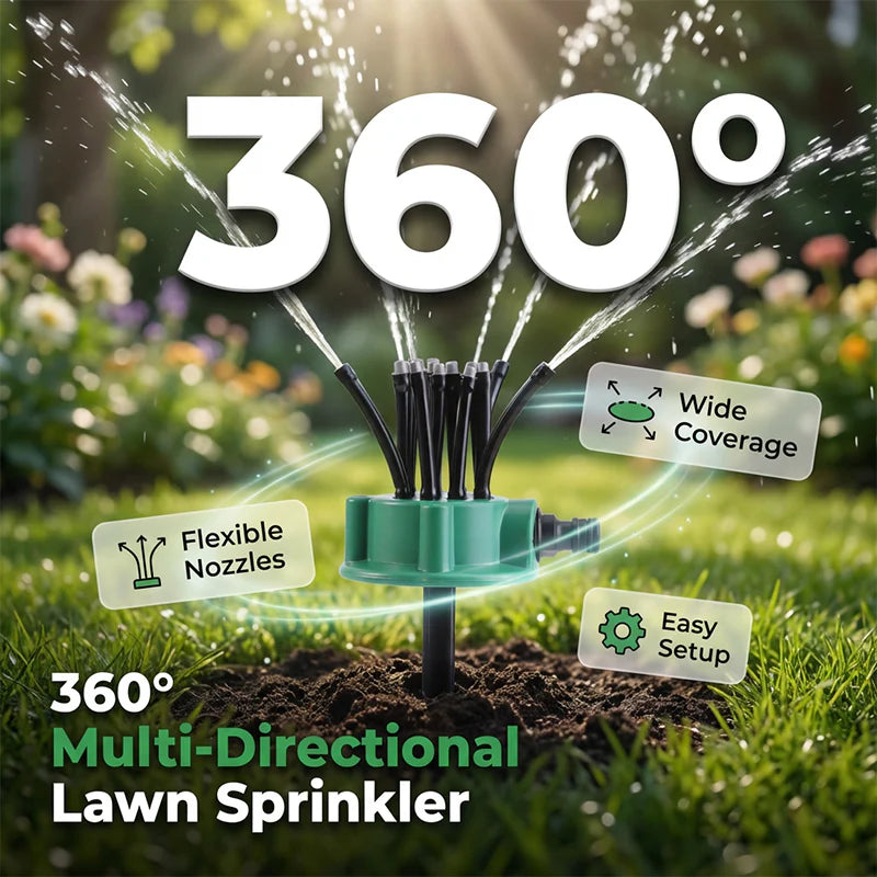 HydroSphere – 360° Precision Garden Sprinkler System