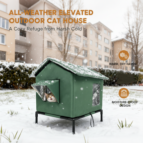 WhiskerHaven – Premium Outdoor Cat House