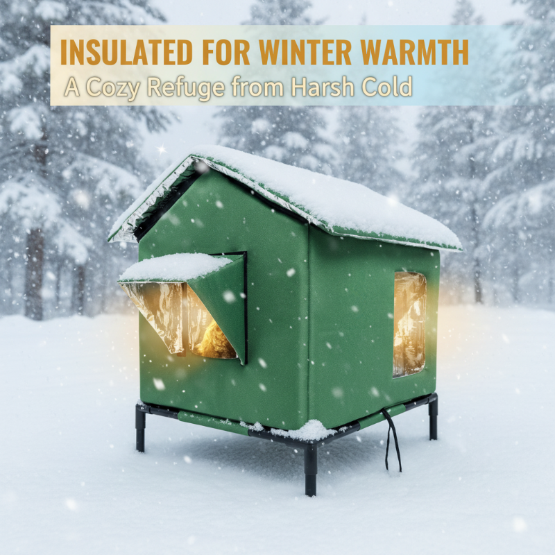 WhiskerHaven – Premium Outdoor Cat House