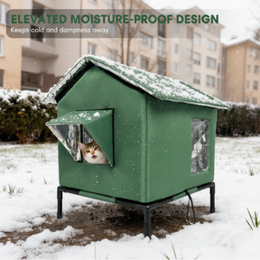 WhiskerHaven – Premium Outdoor Cat House