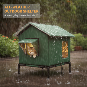 WhiskerHaven – Premium Outdoor Cat House