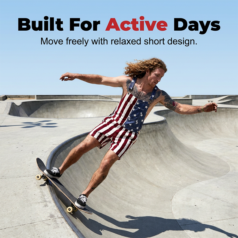 PatriotVibe – Summer Denim Shortalls