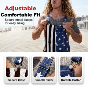 PatriotVibe – Summer Denim Shortalls