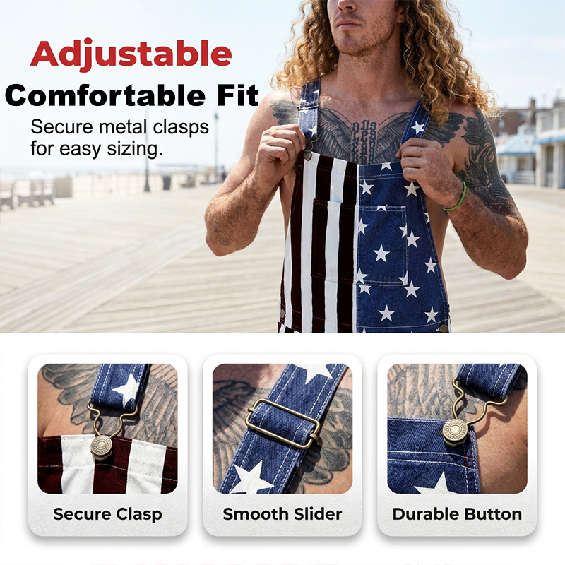 PatriotVibe – Summer Denim Shortalls
