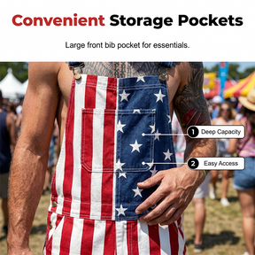 PatriotVibe – Summer Denim Shortalls
