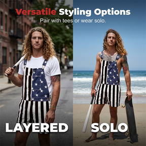 PatriotVibe – Summer Denim Shortalls