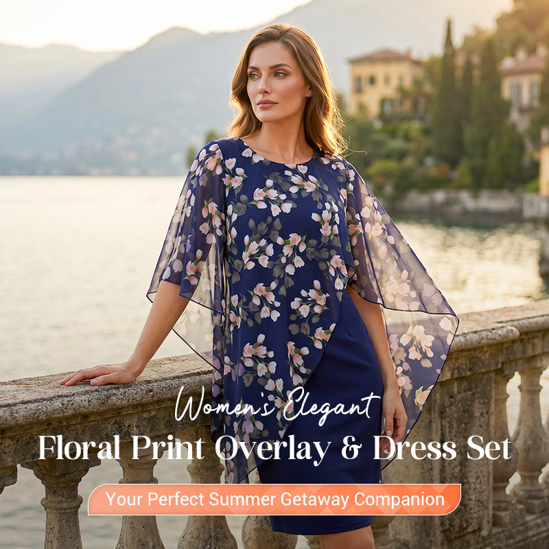BellaFlora – Elegant Two-Piece Dress Set