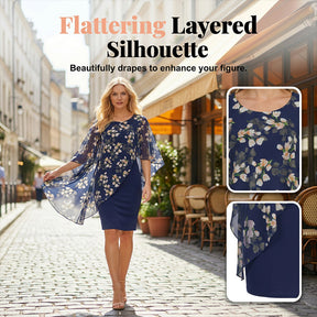 BellaFlora – Elegant Two-Piece Dress Set