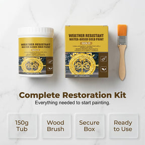 GildoraShield – Weather Resistant Water-Based Gold Paint