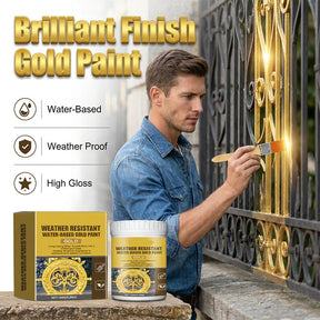 GildoraShield – Weather Resistant Water-Based Gold Paint