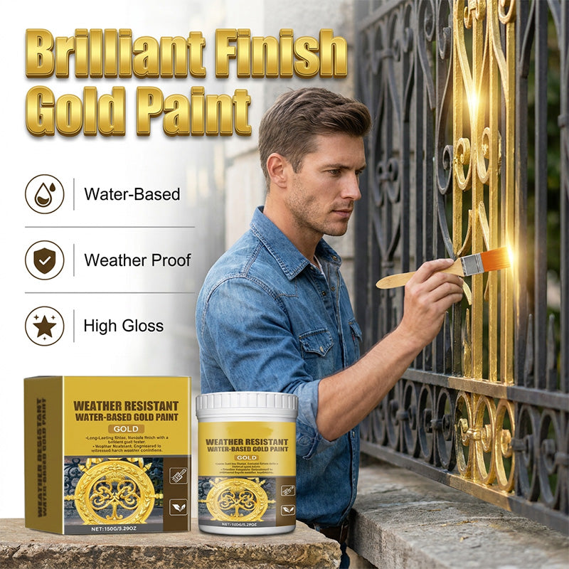 GildoraShield – Weather Resistant Water-Based Gold Paint