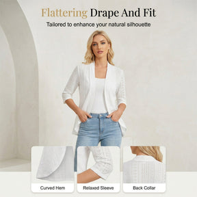 AiryChic – Breathable Summer Eyelet Cardigan