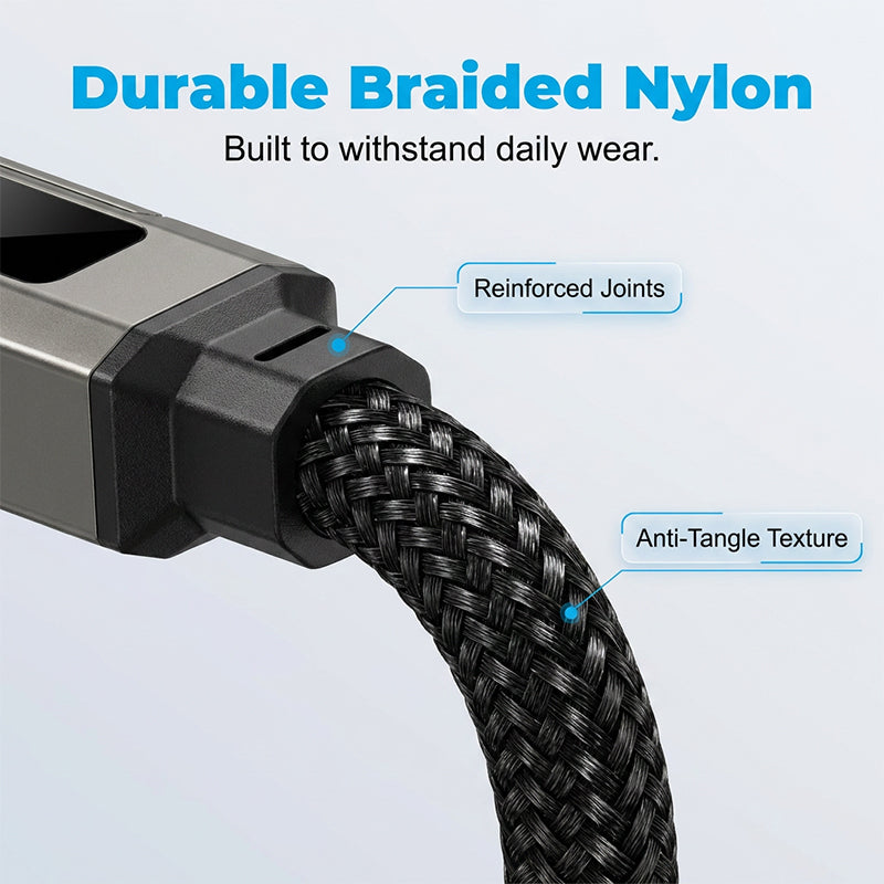 VoltFlex – Digital Display Fast Charge Cable