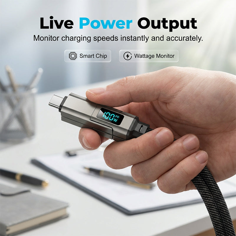 VoltFlex – Digital Display Fast Charge Cable