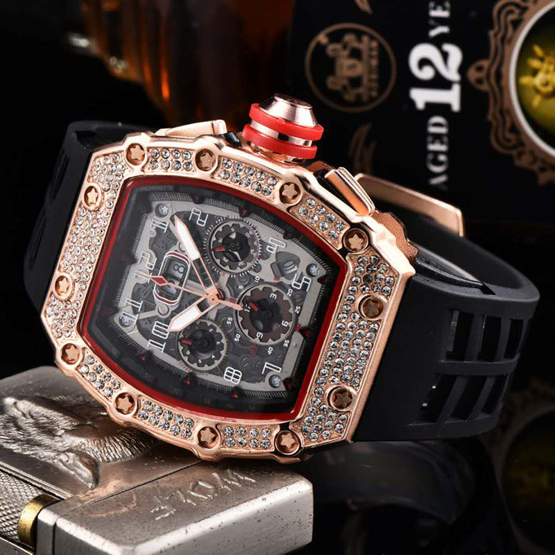 LuxeSpark – Rhinestone Embellished Watch