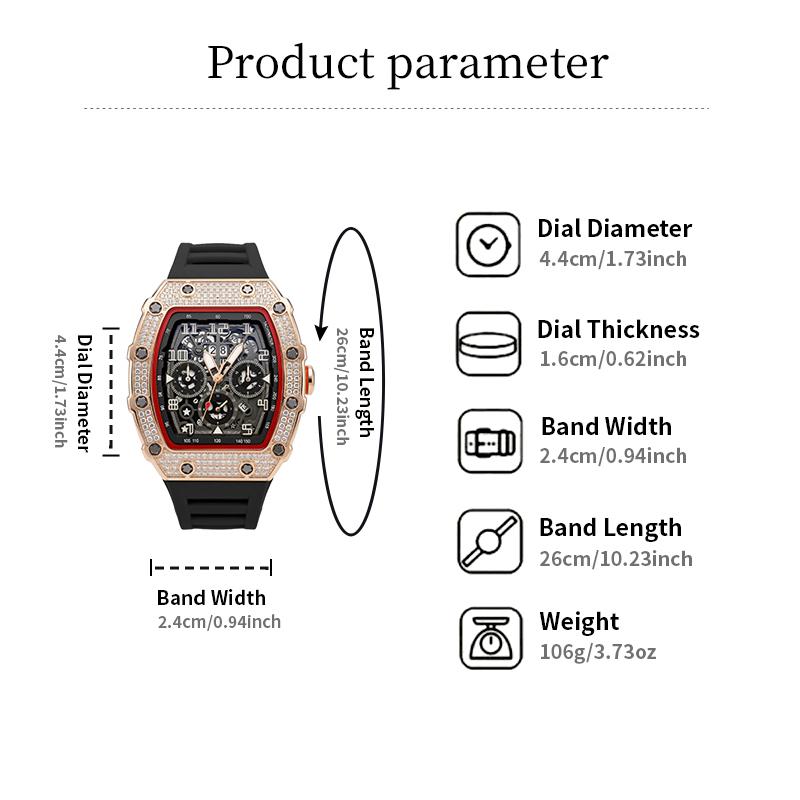 LuxeSpark – Rhinestone Embellished Watch