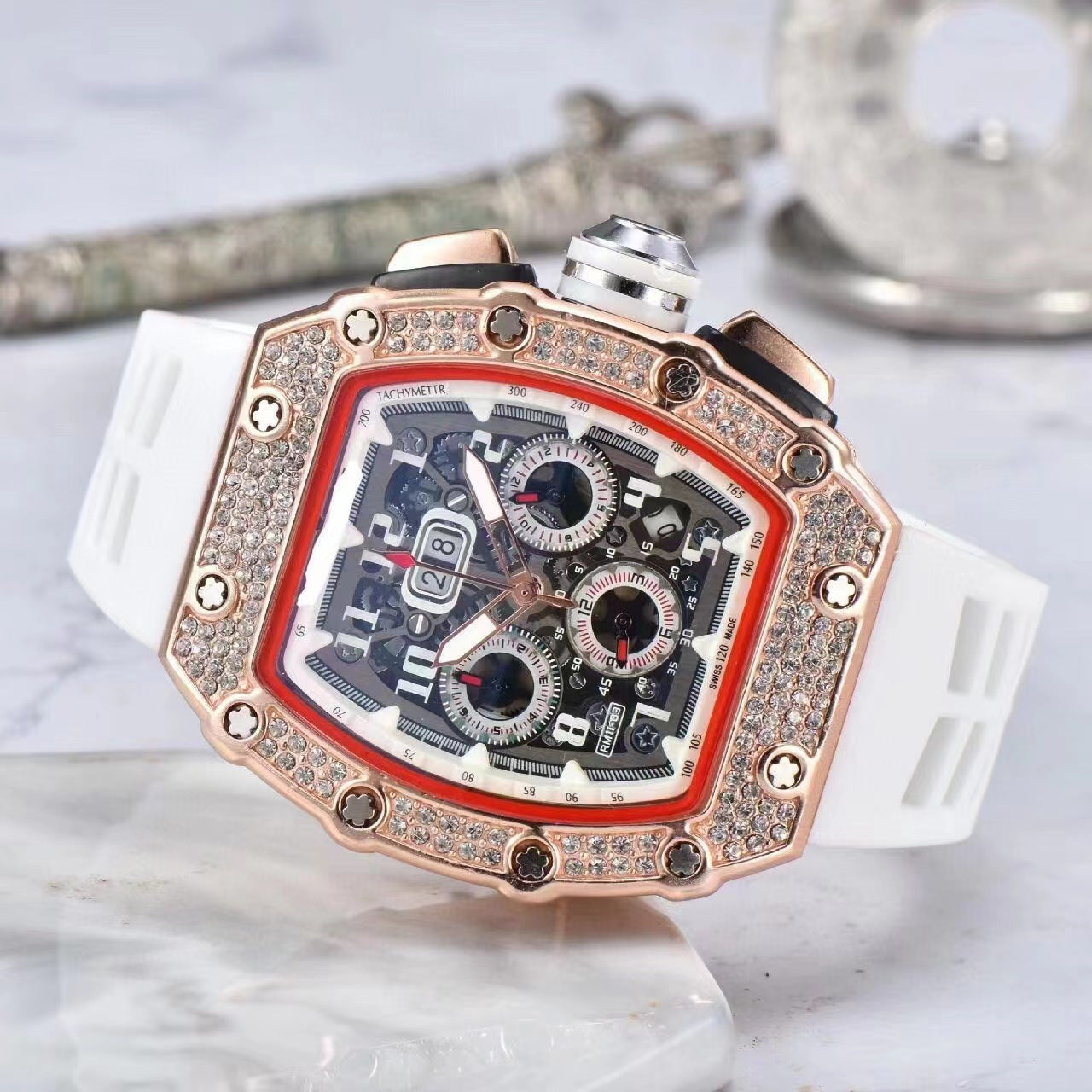 LuxeSpark – Rhinestone Embellished Watch