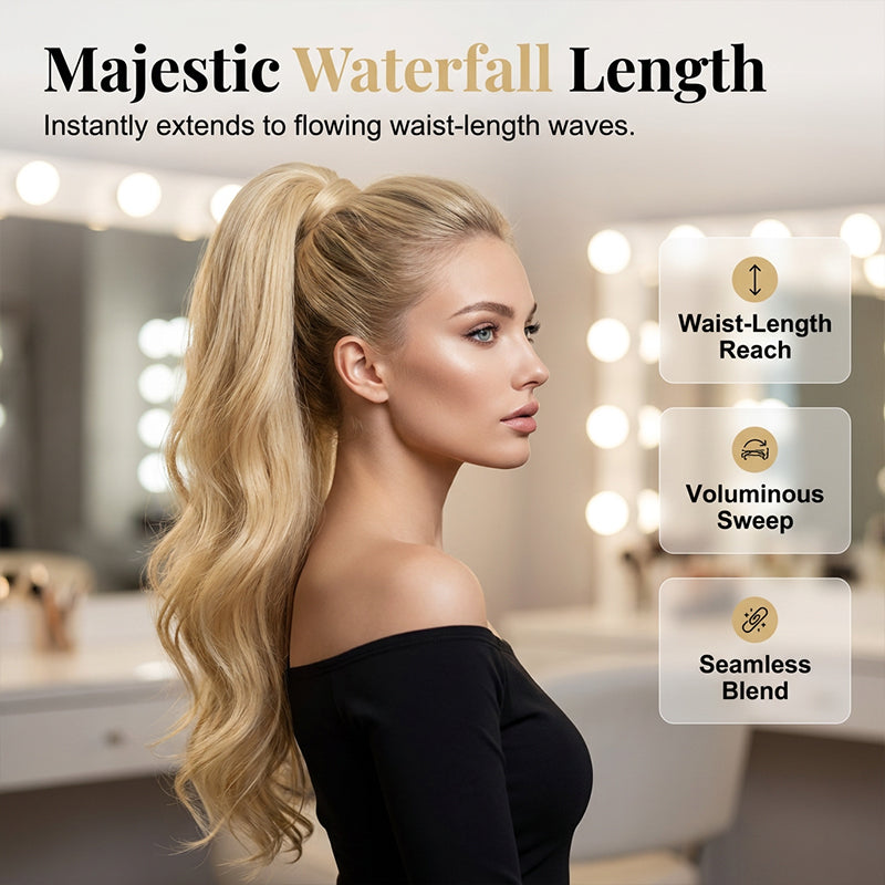 GlamCascade – High Ponytail Extension