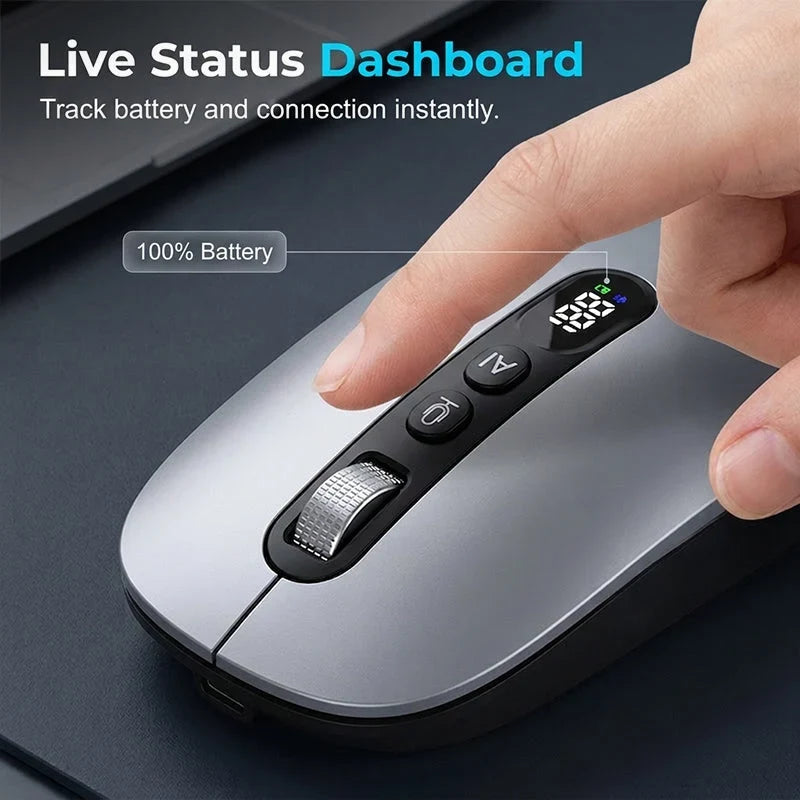 IntelliClick – Smart AI Voice Control Wireless Mouse