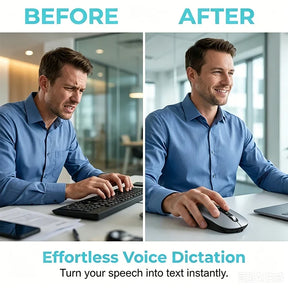 IntelliClick – Smart AI Voice Control Wireless Mouse