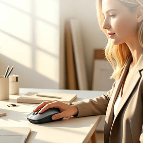 IntelliClick – Smart AI Voice Control Wireless Mouse