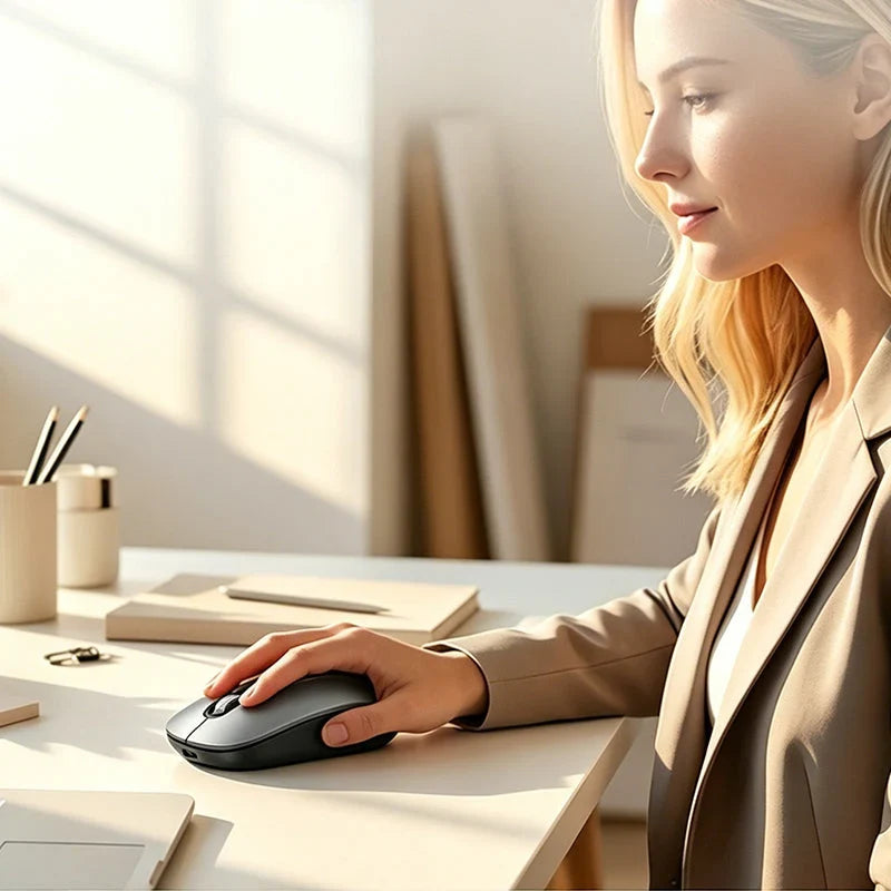 IntelliClick – Smart AI Voice Control Wireless Mouse