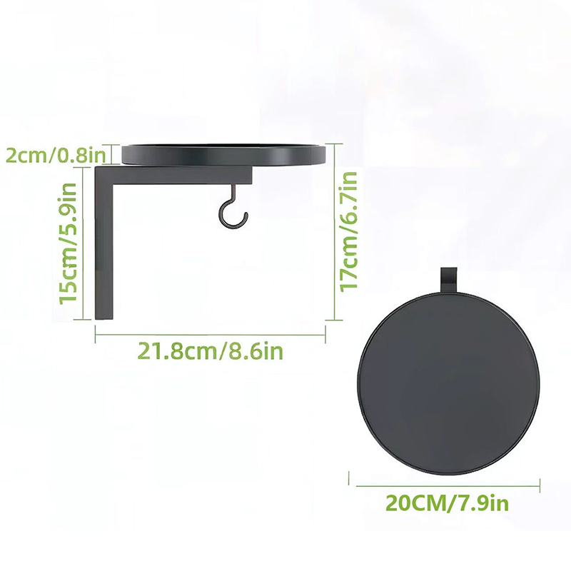 AquaPerch – Wall Mounted Metal Bird Bath