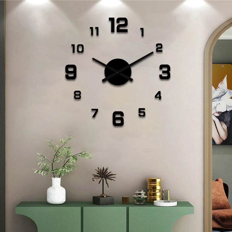 TimeVista – 3D Luminous Acrylic Wall Clock Set