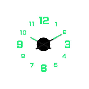 TimeVista – 3D Luminous Acrylic Wall Clock Set
