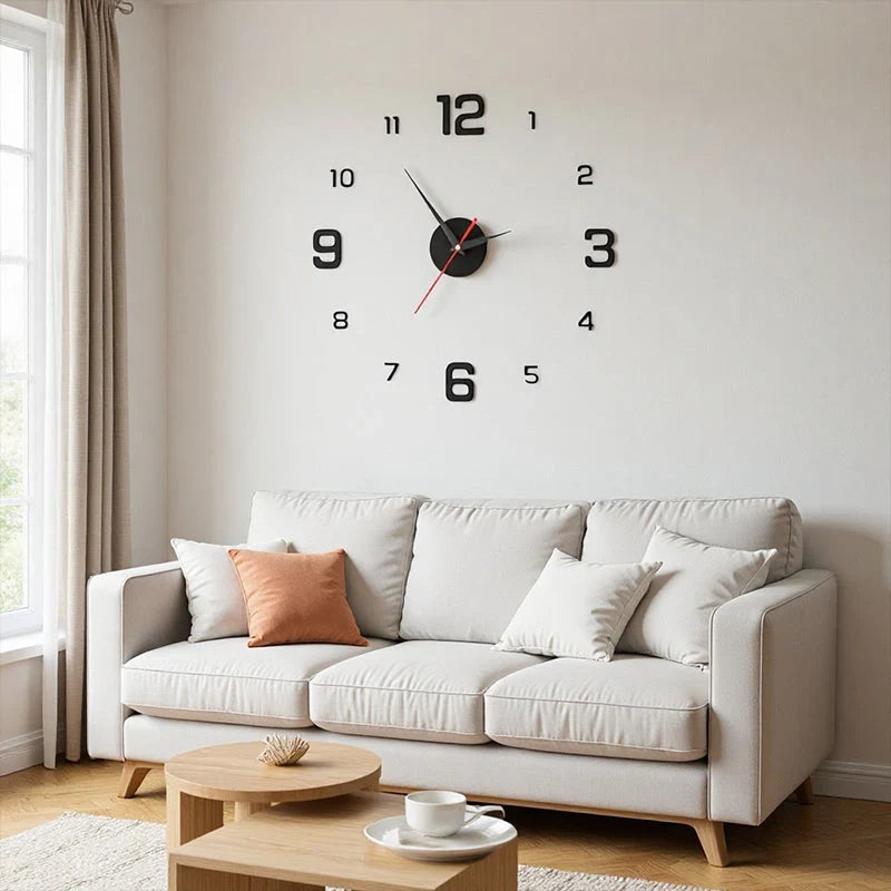 TimeVista – 3D Luminous Acrylic Wall Clock Set