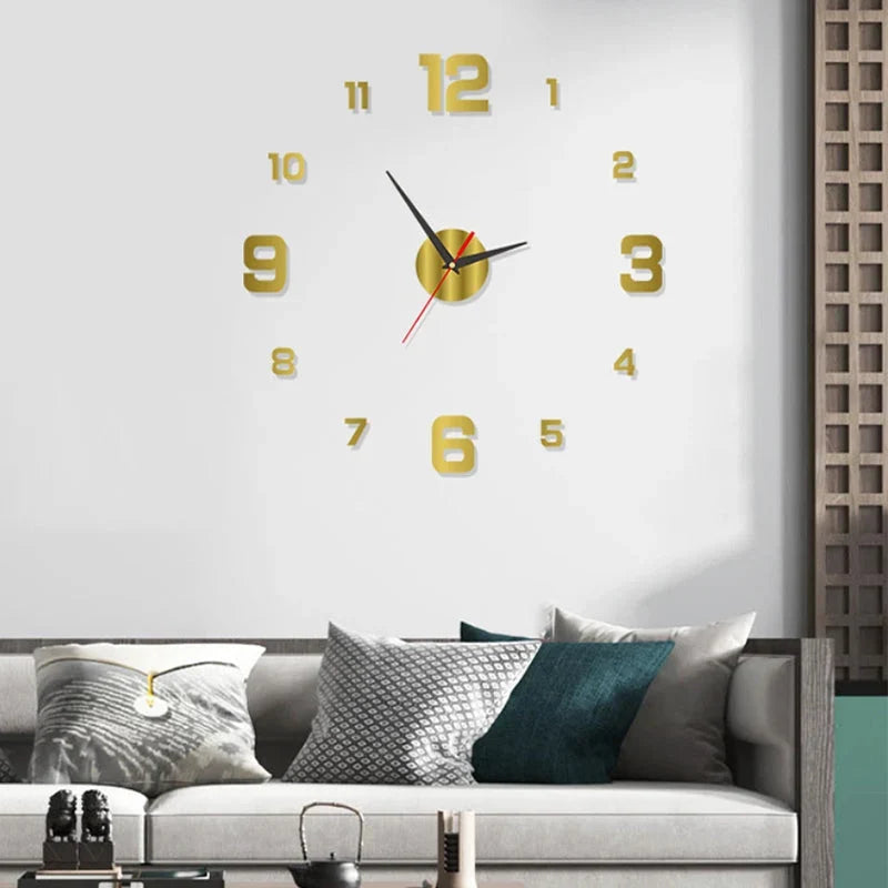 TimeVista – 3D Luminous Acrylic Wall Clock Set
