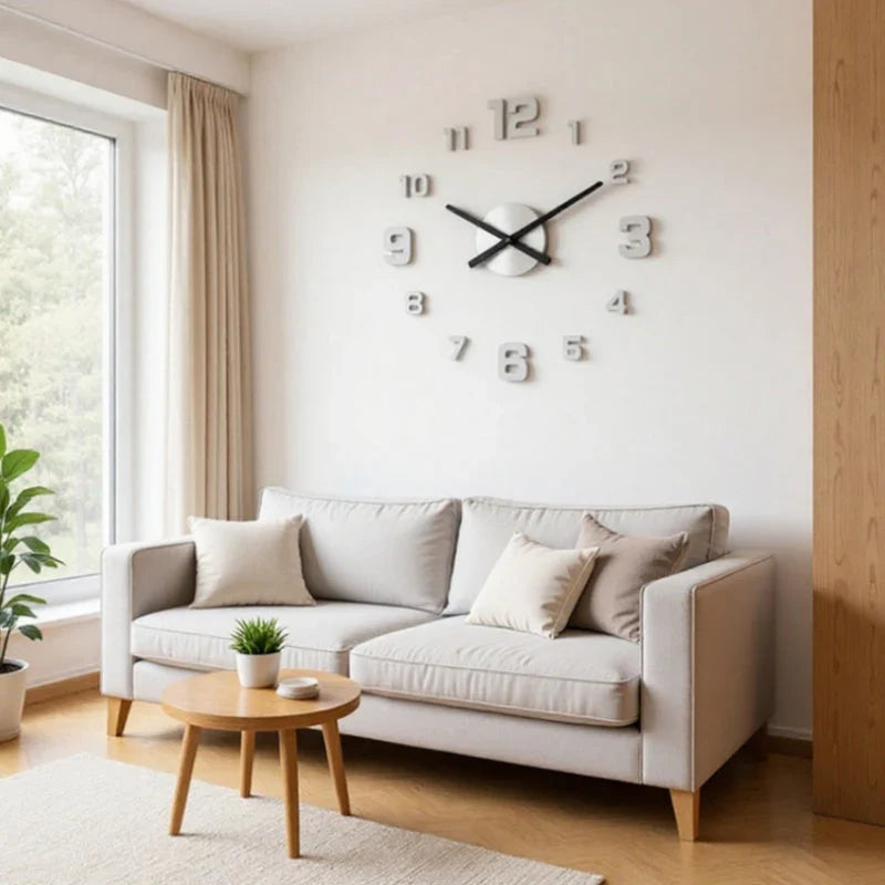 TimeVista – 3D Luminous Acrylic Wall Clock Set
