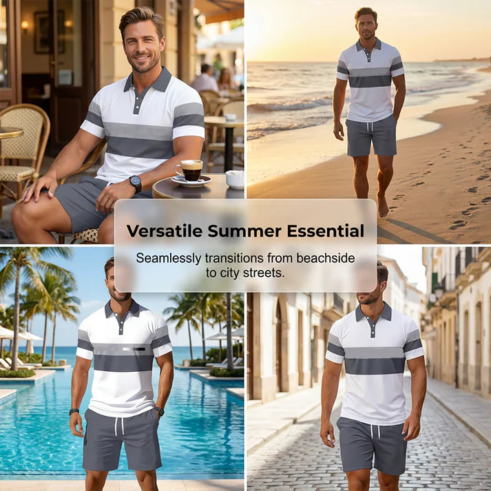 FlexFit – Men’s Two-Piece Shirt & Shorts Set