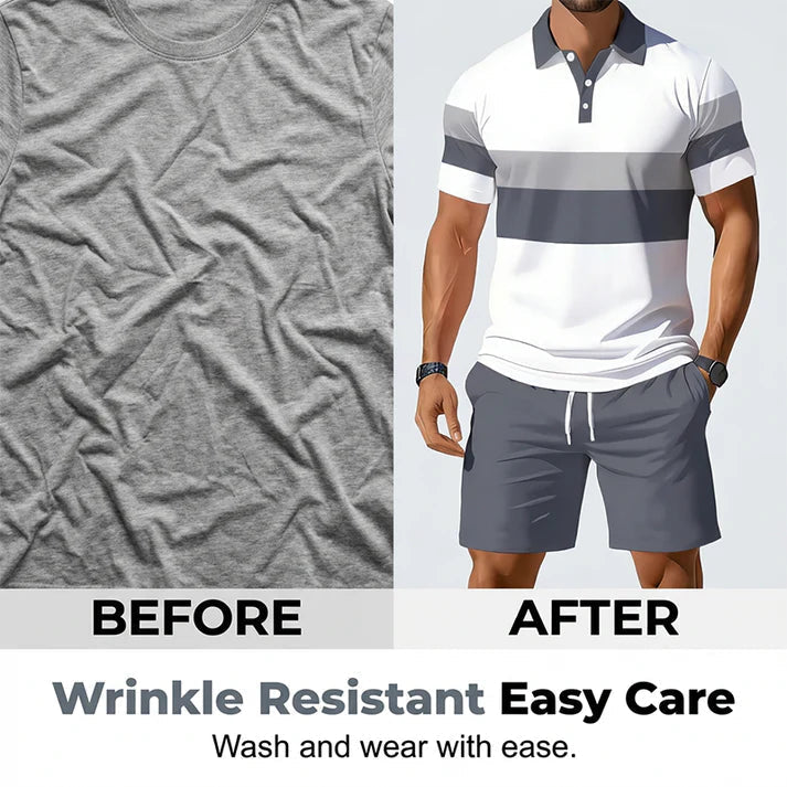FlexFit – Men’s Two-Piece Shirt & Shorts Set
