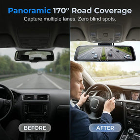 DriveGuard – Dual Lens Rearview Mirror Dash Cam