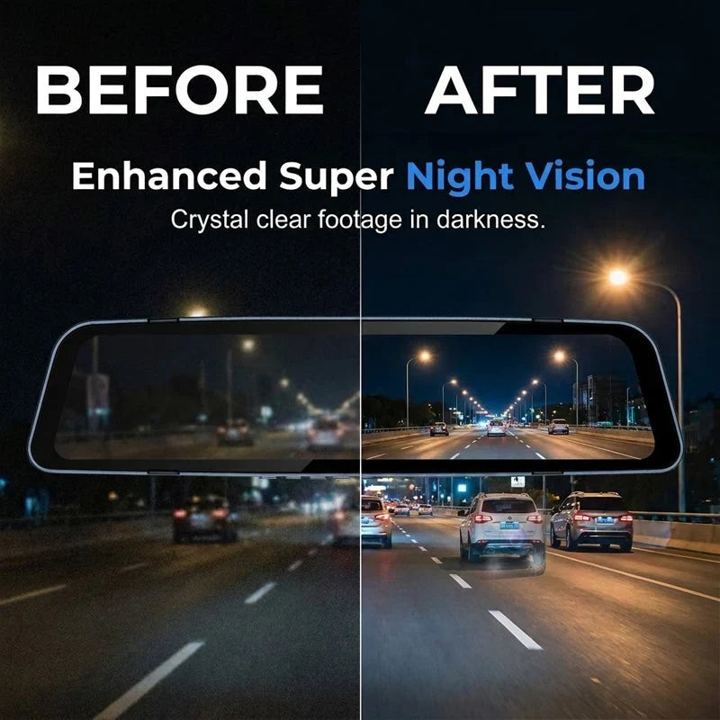 DriveGuard – Dual Lens Rearview Mirror Dash Cam