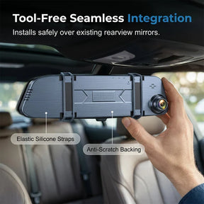 DriveGuard – Dual Lens Rearview Mirror Dash Cam