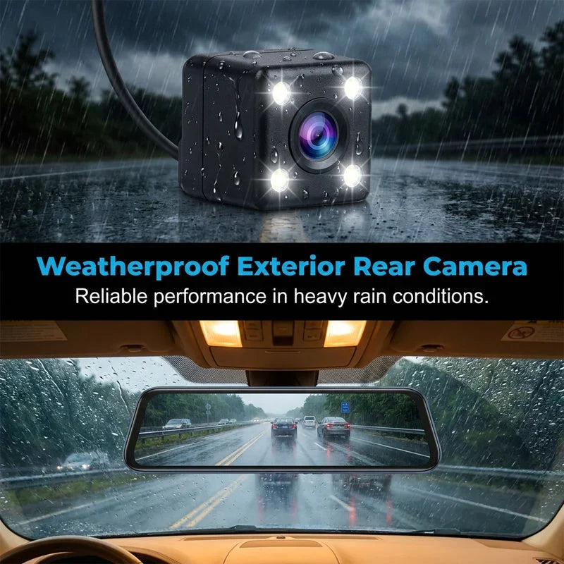 DriveGuard – Dual Lens Rearview Mirror Dash Cam