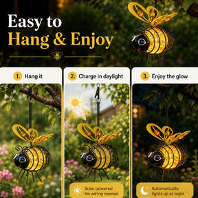SunnyBee – Hanging Solar Garden Light