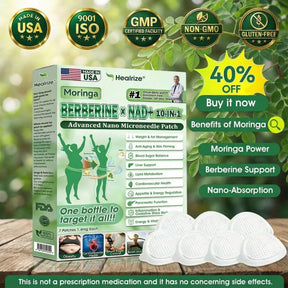 𝐎𝐟𝐟𝐢𝐜𝐢𝐚𝐥 𝐔𝐒 𝐒𝐭𝐨𝐫𝐞 | 🧑‍⚕️🩺 𝐇𝐞𝐚𝐥𝐫𝐢𝐳𝐞® Moringa · Berberine × NAD+ 𝟏𝟎-𝐢𝐧-𝟏 𝐀𝐝𝐯𝐚𝐧𝐜𝐞𝐝 𝐍𝐚𝐧𝐨 𝐌𝐢𝐜𝐫𝐨𝐧𝐞𝐞𝐝𝐥𝐞 𝐏𝐚𝐭𝐜𝐡 — 𝐎𝐧𝐜𝐞 𝐃𝐚𝐢𝐥𝐲, 𝐕𝐢𝐬𝐢𝐛𝐥𝐞 𝐑𝐞𝐬𝐮𝐥𝐭𝐬 𝐢𝐧 𝟕 𝐃𝐚𝐲𝐬