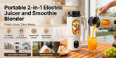 BlendGo - Portable 2-in-1 Smoothie Blender
