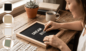 LetterLuxe – Premium Wooden Felt Letter Board