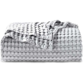 CloudWeave – Breathable Luxury Waffle Blanket