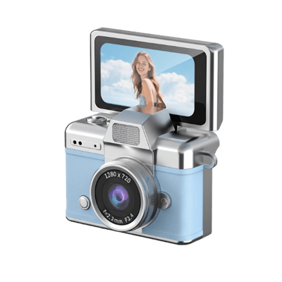 SnapVault – Mini Flip Screen Retro Camera